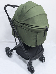Luxury One-Hand Auto-Folding <b>Dog</b> and Travel Stroller All-in-One Washable and Adjustable Large <b>Dog</b> Stroller - Product Image 3