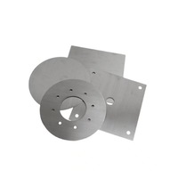 Disque à bride découpé au laser sur mesure en acier Q235, calage à bride circulaire perforé, plaque de base pour ventilateur de tuyauterie, traitement personnalisé