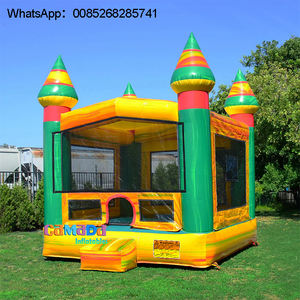 Château gonflable pour filles princesse bleu et rose, trampoline gonflable, moonwalk, location commerciale - Product Image 1