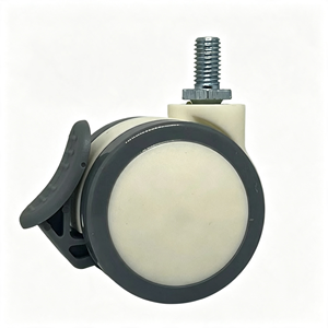 Roulettes de qualité médicale, roulettes d'hôpital silencieuses avec frein, roues pivotantes en polyuréthane pour chariot médical, lit, poteau à perfusion - Product Image 1