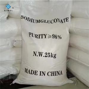 Gluconate de sodium de qualité supérieure Additif alimentaire 98% pur Poudre CAS 527-07-1 Marque SIMEL 25kg/sac Meilleur prix - Product Image 1