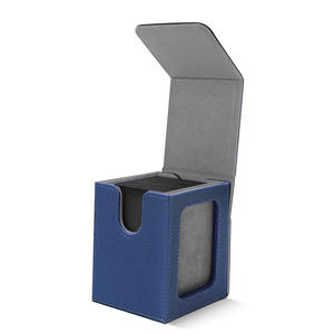 Premium Ultra Pro Style Display Deck Box aus PU-Leder mit 2 Trennwänden und 1 Toploader für 100 Doppelt-Gehüllte Karten zur TCG-Aufbewahrung - Product Image 2