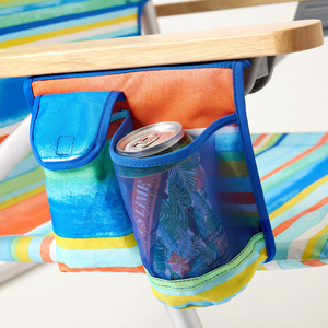 <span class=keywords><strong>Sedia</strong></span> a Sdraio Pieghevole da Spiaggia in <span class=keywords><strong>Legno</strong></span> con 5 Posizioni Reclinabili, Braccioli e Borsa Termica Portabicchieri - Ideale per il <span class=keywords><strong>Mare</strong></span> e il Giardino - Product Image 4