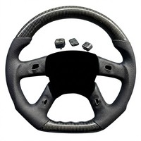 Volant personnalisé en cuir et fibre de carbone véritable pour Humme/r H2 2003 2004 2005 2006 2007 2008 2009 SUV Off Road Upgrade