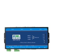 Módulo Ethernet de Doble Puerto y 4 Vías RS232/422/485, Servidor de Puerto Serie 485, Gateway Transparente Modbus RTU/TCP, Protocolo MQTT