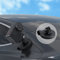 Support adaptateur de trépied magnétique à ventouse forte en alliage d'aluminium CNC pour GoPro pour DJI OSMO 360 / Action 4 caméras voiture moto