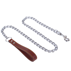 Metal Chain Dog Leash Anti Bite Heavy Duty Pet Walking <b>Lead</b> Strap for Large Dogs <b>Training</b> Pet Supplies Wholesale - Product Image 2