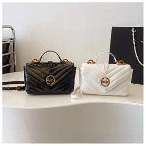 2025 xu hướng thời trang mới của phụ nữ chuỗi túi xách đa năng da Vai Túi mô hình hình học Thư Đầu lớp Túi Messenger - Product Image 2