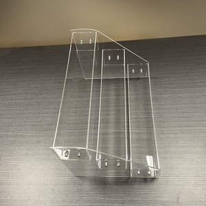 <span class=keywords><strong>3</strong></span> Tier rõ ràng Acrylic hiển thị Kệ Acrylic Riser hiển thị đứng cho mỹ phẩm sơn móng tay - Product Image 6