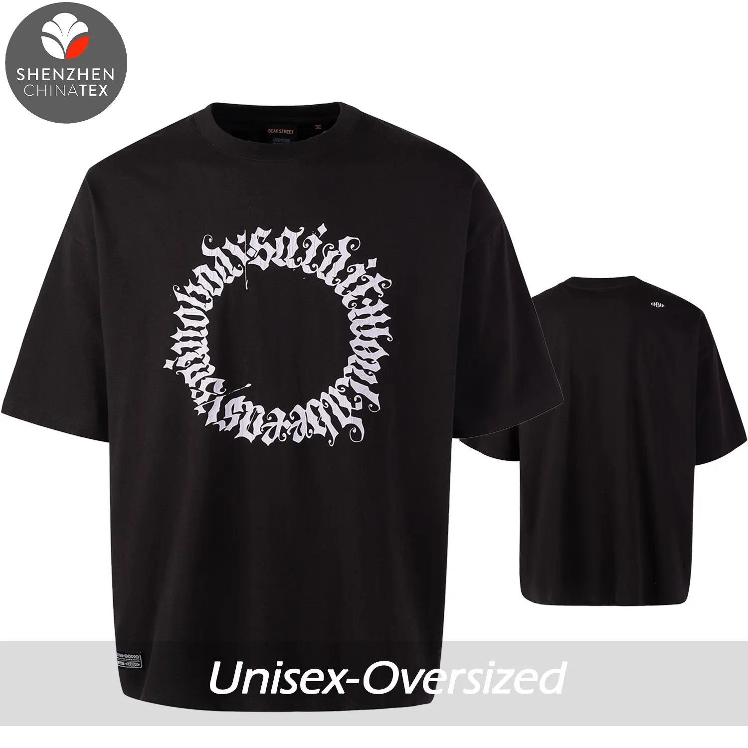 custom clothing manufacturers 100% Cotton t shirts black printed wash t-shirt for men oversized tshirt
