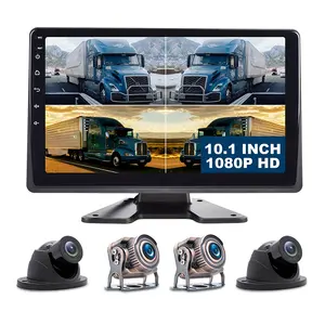 10.1 inch 2.5D Touch Screen 4CH 4G GPS Navigation Car Video Recorder Truck MDVR Camera System For Truck Bus