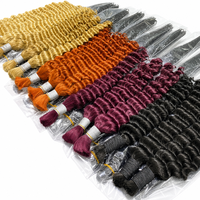 Cheveux humains vietnamiens Deep Wave pour tresses, dreadlocks et perruques, en vrac, pouvant être permanentés