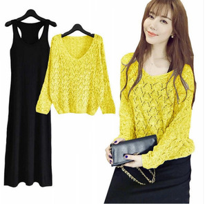 Suéter de Lujo con Capucha, Tejido Largo y Estampado, Suéteres Casuales de Invierno para Dama/Mujer, Venta al Por Mayor - Product Image 3