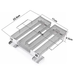 wood pellet hot smoking generator 304 stainless steel food grade cold smoking generator