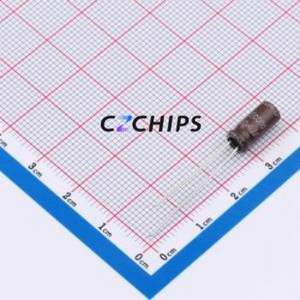 Condensador Electrolítico de Aluminio de 4.7uF 50V 110GL con Orificio Pasante, D5xL11mm, 4.7uF 20%, 50V, 58mA-100KHz - Product Image 1