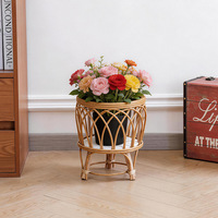 Support de fleurs en plastique simple et durable, étagère de présentation pour plantes d'intérieur et de balcon, support de pot pour succulentes, respirant
