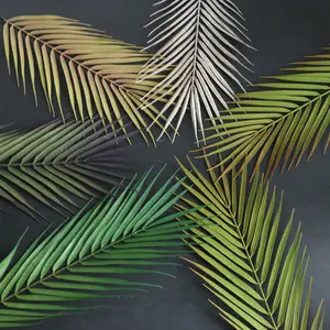 Fabrik neue Ankunft Kunststoff Palmblätter Zweig DIY Blumen arrangement dekorative künstliche Blätter
