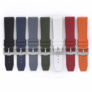 Correa de <span class=keywords><strong>Reloj</strong></span> de Buceo Impermeable de Liberación Rápida Blanc-pain Ome-ga de 20 mm y 22 mm, Correa de Silicona Líquida con <span class=keywords><strong>Hebilla</strong></span> de Acero Inoxidable Transpirable - Product Image 6