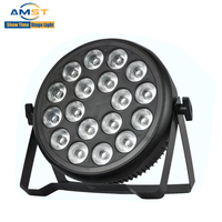 Projecteur LED Par 18x10W RGBW 4-en-1 avec contrôle DMX512 pour DJ, bars, mariages, événements – Éclairage de scène portable pleine couleur