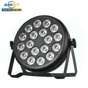 Projecteur LED Par 18x10W RGBW 4-en-<span class=keywords><strong>1</strong></span> avec contrôle DMX512 <span class=keywords><strong>pour</strong></span> DJ, bars, mariages, événements – Éclairage de scène portable pleine couleur - Product Image 4