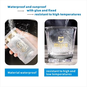 Rótulo Metálico Personalizado para Cosméticos, Embalagem Transparente de Vidro para Perfume, Adesivo 3D UV Transferível em Papel - Product Image 5