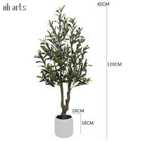 OH ARTS Bonsai Arbre d'olivier artificiel d'extérieur, mini et grand, amovible et pliable, en stock