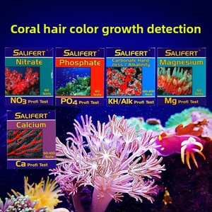 Reactivos <span class=keywords><strong>de</strong></span> prueba Sali Fert para cultivo <span class=keywords><strong>de</strong></span> corales y uso en acuarios: pH, NO2, NO3, KH, PO4, Mg, Cu, NH3, Ca, K y Flatworm Exit - Product Image 4