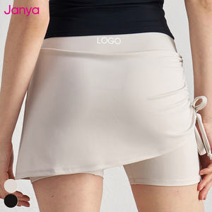 Janya kadın seksi anti-pozlama Fitness spor etek yüksek bel yan İpli <span class=keywords><strong>2</strong></span>-in-1 tasarım Yoga Golf Mini tenis için ön - Product Image 4