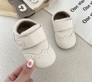 Chaussures plates décontractées pour enfants, chaussures pour bébé élégantes et mignonnes, en cuir et à fermeture auto-agrippante, pour garçons - Product Image 5