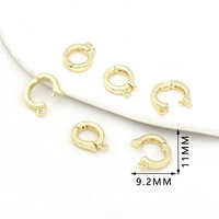 Vente en gros de boucles universelles plaquées or 18 carats pour colliers, pendentifs, bracelets DIY