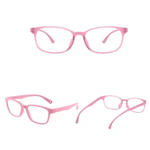 Çocuklar tasarımcı gözlük sıcak satış tr90 yeni stil çocuk anti-mavi ışık yuvarlak çerçeve optik gözlük 2024