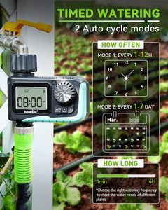 Temporizador Digital Programável para Mangueira de Jardim, Sistema de Irrigação Manual/Automático com Atraso de Chuva 1 - Product Image 2