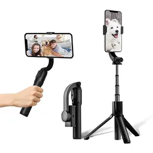 Asta di prolunga per stabilizzatore selfie intelligente H5 portatile lunghezza 59 cm400mah tempo di ricarica stabilizzatore cardanico da 2 a 3 ore per telefono