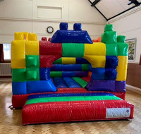 Blocs de jeux en brique gonflable pour enfants, pièces, barrière gonflable