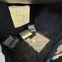 Nouvelle conception de tente de camping rétractable pour véhicule, tissu Oxford 420D, toit imperméable, tente de toit pour camion, tente latérale pour voiture tout-terrain