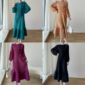 Robe plissée modeste pour femmes, design tendance, vente en gros, haute qualité, taille unique, pour l'église, ODM, décontractée, Vestidos - Product Image 5