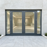Porte en verre et aluminium facile à nettoyer, fournie par l'usine HUACAI, pour les centres de services commerciaux