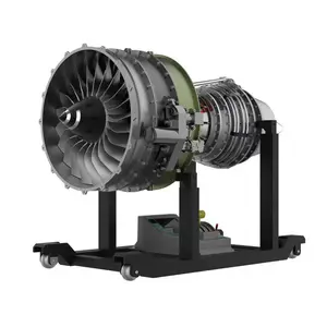 Turbofan motor Model seti TECHING 1/10 tam Metal çift makara Turbofan motor uçak Jet motor modeli 1000 + adet