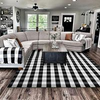 Salon Intérieur Extérieur Grande Taille Tapis et moquettes Buffalo Plaid