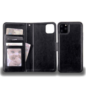 Funda de teléfono móvil con logotipo personalizado, billetera de cuero magnética 2 en 1, cubierta desmontable para <span class=keywords><strong>iPhone</strong></span> 11, 12, <span class=keywords><strong>13</strong></span> Pro Max - Product Image 5