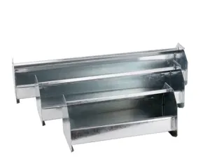 China Galvanised steel poultry farming equipment chicken feeder trough