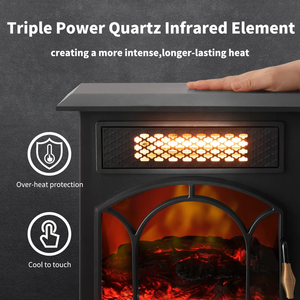 1500W 1000W Fast Heating 3D Flame Air Heating Freestanding 3 Element Top Stove Heater <strong>Electric</strong> Fireplace <strong>Fire</strong> Place for <strong>TV</strong> <strong>Stand</strong> - Product Image 5