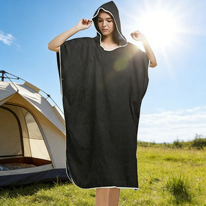 Bata de microfibra de secado rápido, poncho cálido con capucha para cambiarse en la <span class=keywords><strong>playa</strong></span>, toalla absorbente para natación, surf y <span class=keywords><strong>playa</strong></span>. - Product Image 6