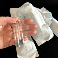 Cartouche en verre borosilicate de 3 ml, stérile, à bouchon à vis scellé, écologique, biodégradable, avec logo personnalisé, emballage universel