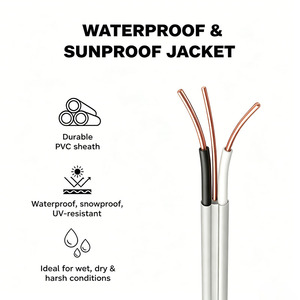 Câble d'alimentation souterrain UF-B en cuivre massif ou toronné 14 12 10 8 6 AWG, fil électrique pour enterrage direct extérieur - Product Image 3