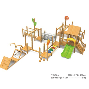 <span class=keywords><strong>Juegos</strong></span> de Madera de Alta Calidad Personalizados de Fábrica <span class=keywords><strong>para</strong></span> Patio de Recreo Infantil, Tobogán de Escalada al Aire Libre - Product Image 5