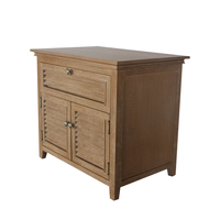 Table de chevet vintage en bois massif pour meubles de maison