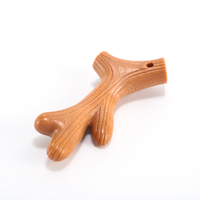 Jouet à mâcher en bois et plastique pour chien, en forme de bois de cerf, durable, bâton molaire résistant aux morsures, jouet anti-ennui pour chiots et chiens de petite, moyenne et grande taille