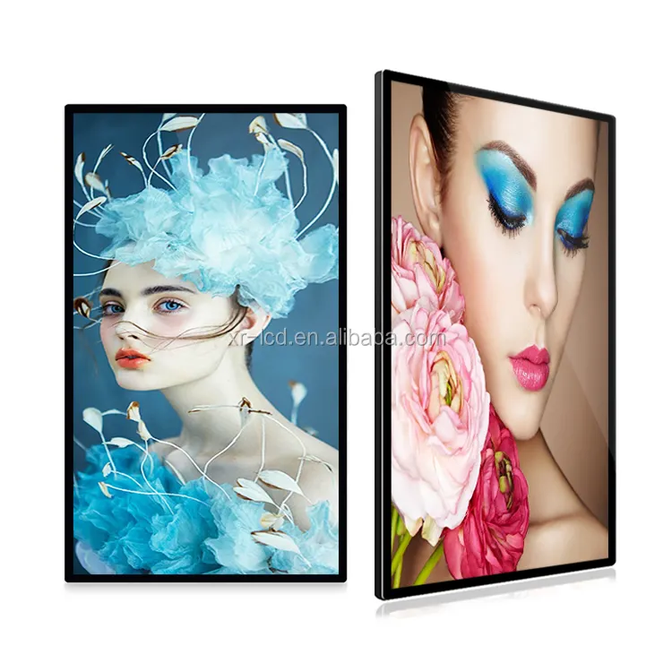 Super Slim Wall Mount Elevator Electronic Lcd With Camera Advertising Screen 4k Publicidad Indoor lcd display digital signage