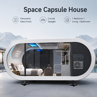 Vente en gros d'usine, meilleure qualité, maison capsule spatiale, maison pomme, mini-maison, maison mobile, maisons préfabriquées avec verre panoramique